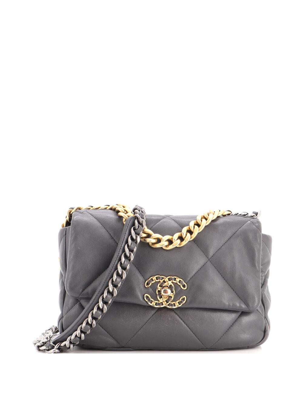 Chanel 19 Flap Bag Quilted Stitched #299195C45B